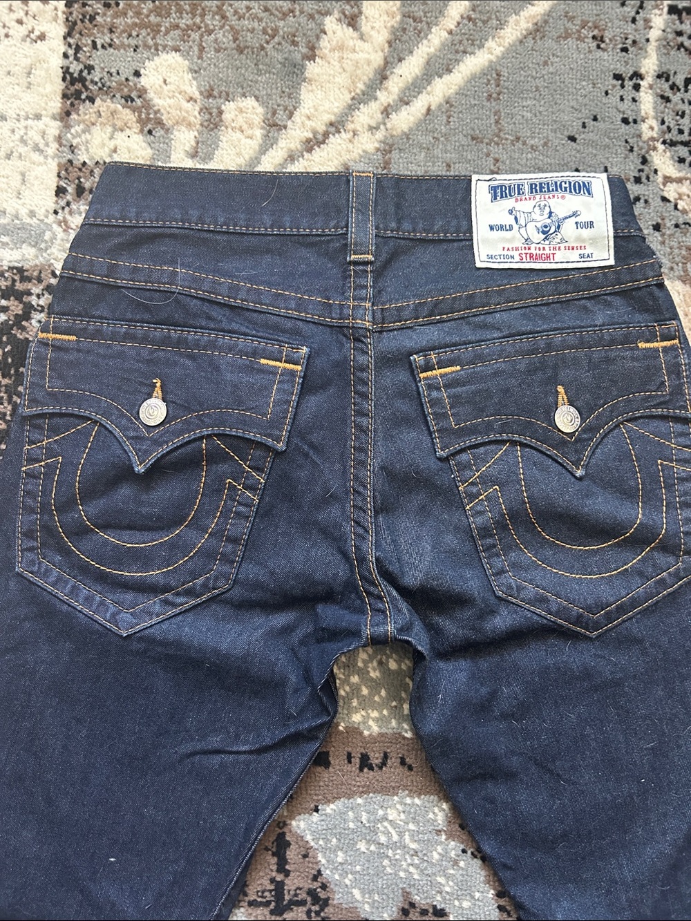 Vintage True Religion World Tour Big T Men's Straight Jeans